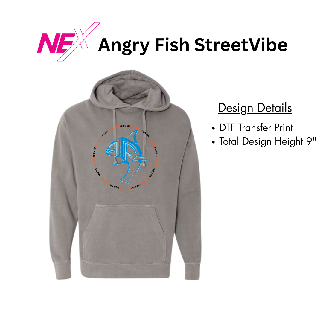 Angry Fish StreetVibe Hoodie Circle Logo
