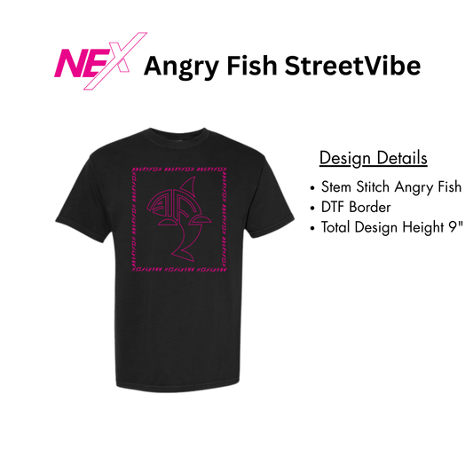 Angry Fish StreetVibe Tee Square Logo