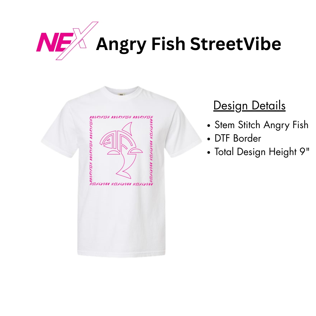 Angry Fish StreetVibe Tee Square Logo
