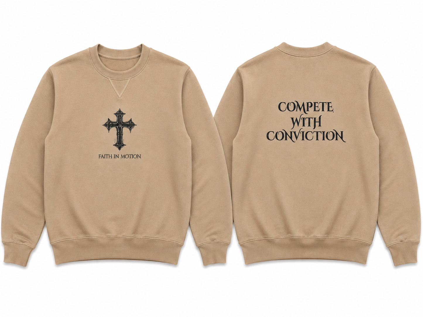 Faith In Motion "Compete With Conviction" Crewneck Sweatshirt