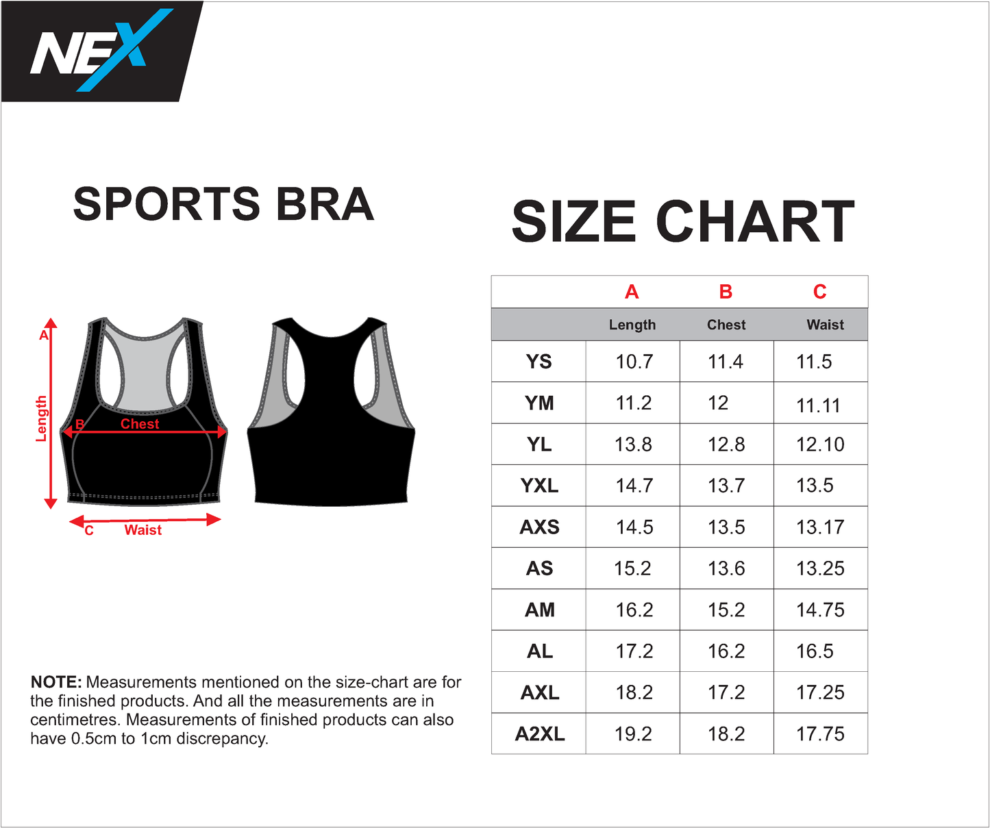 NEX Racerback Sports Bra