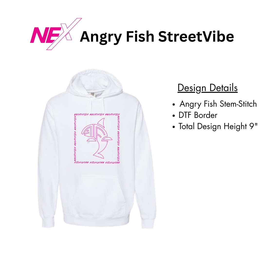 Angry Fish StreetVibe Hoodie Square Logo
