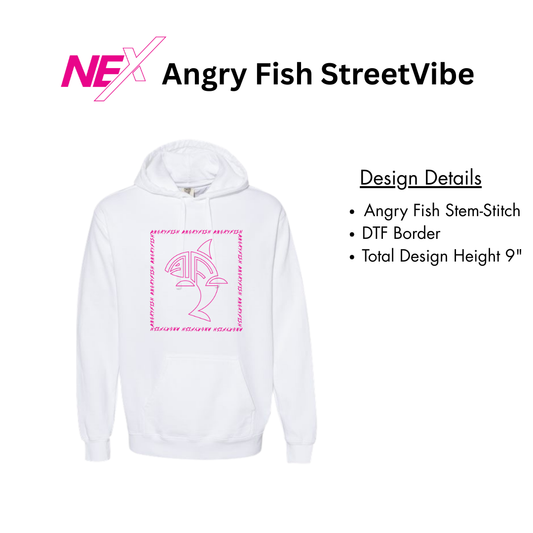 Angry Fish StreetVibe Hoodie Square Logo
