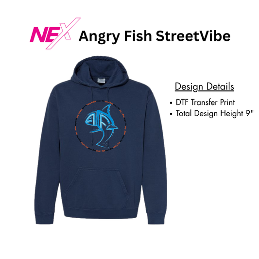 Angry Fish StreetVibe Hoodie Circle Logo