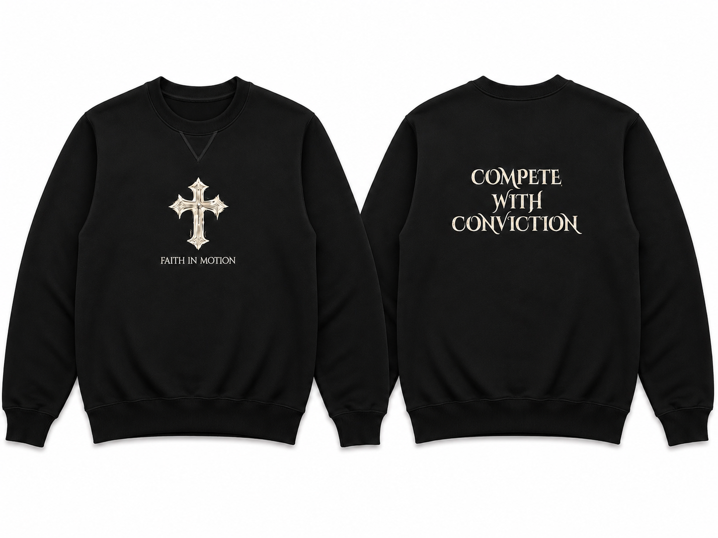 Faith In Motion "Compete With Conviction" Crewneck Sweatshirt