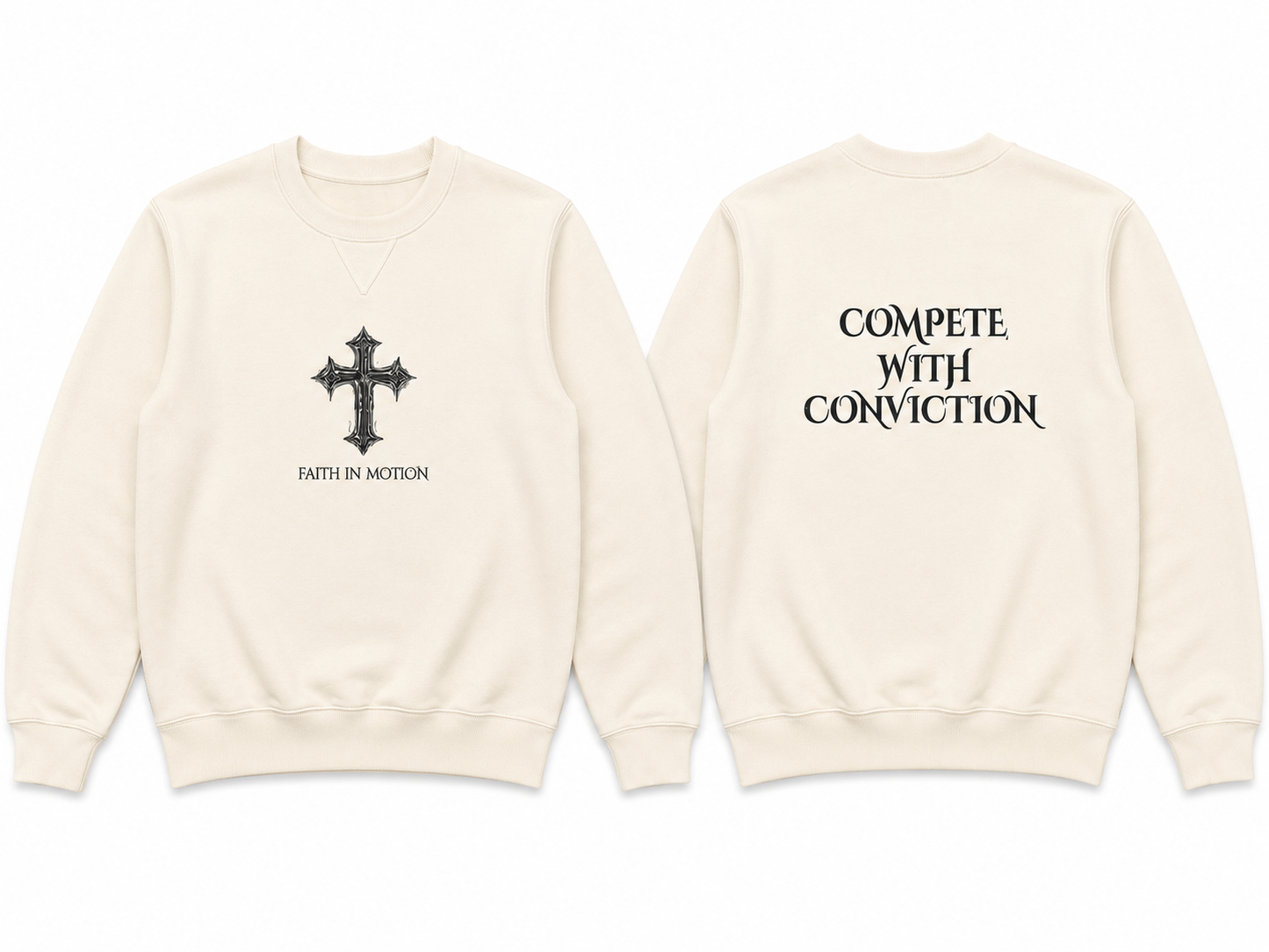 Faith In Motion "Compete With Conviction" Crewneck Sweatshirt