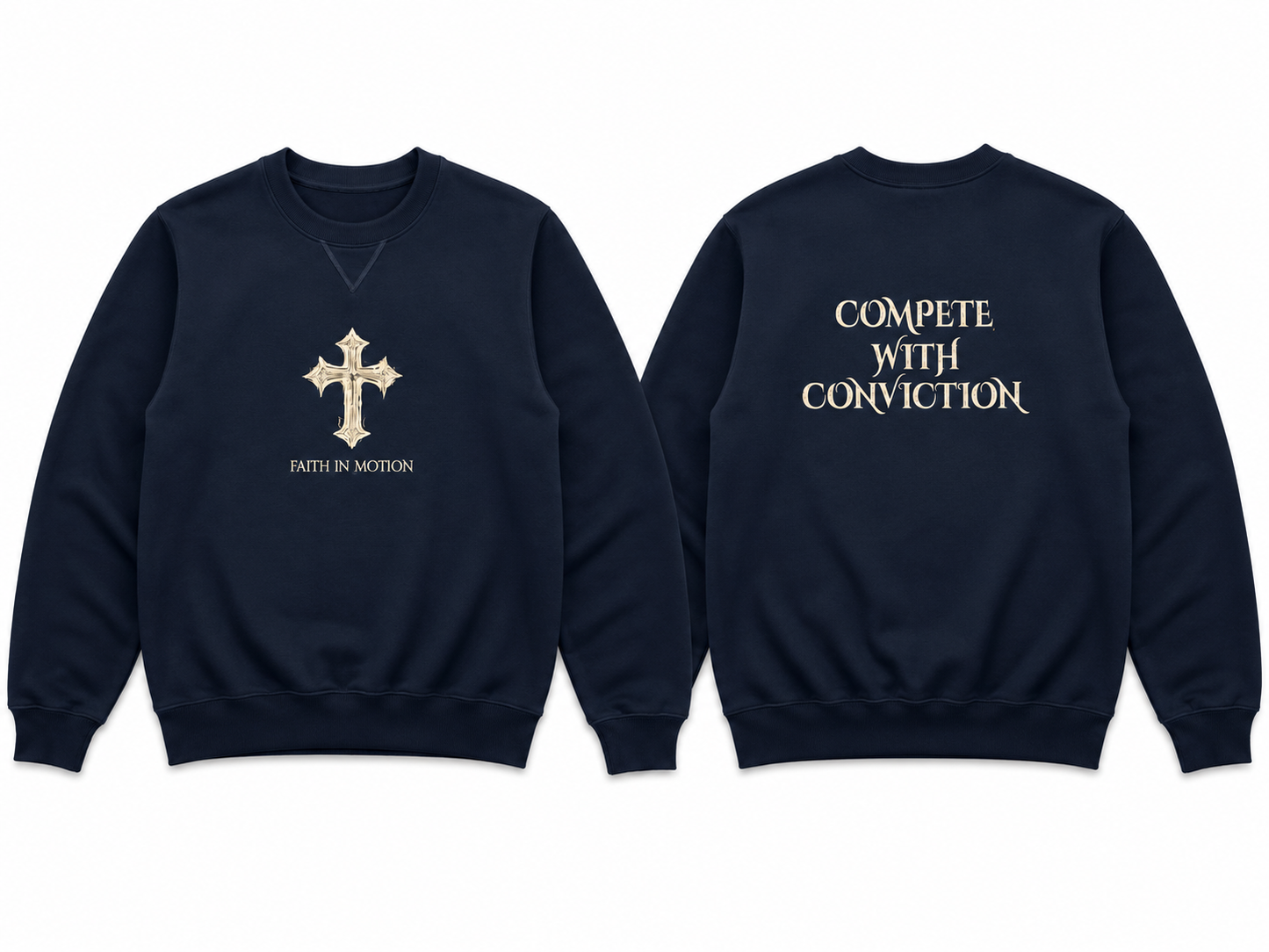 Faith In Motion "Compete With Conviction" Crewneck Sweatshirt