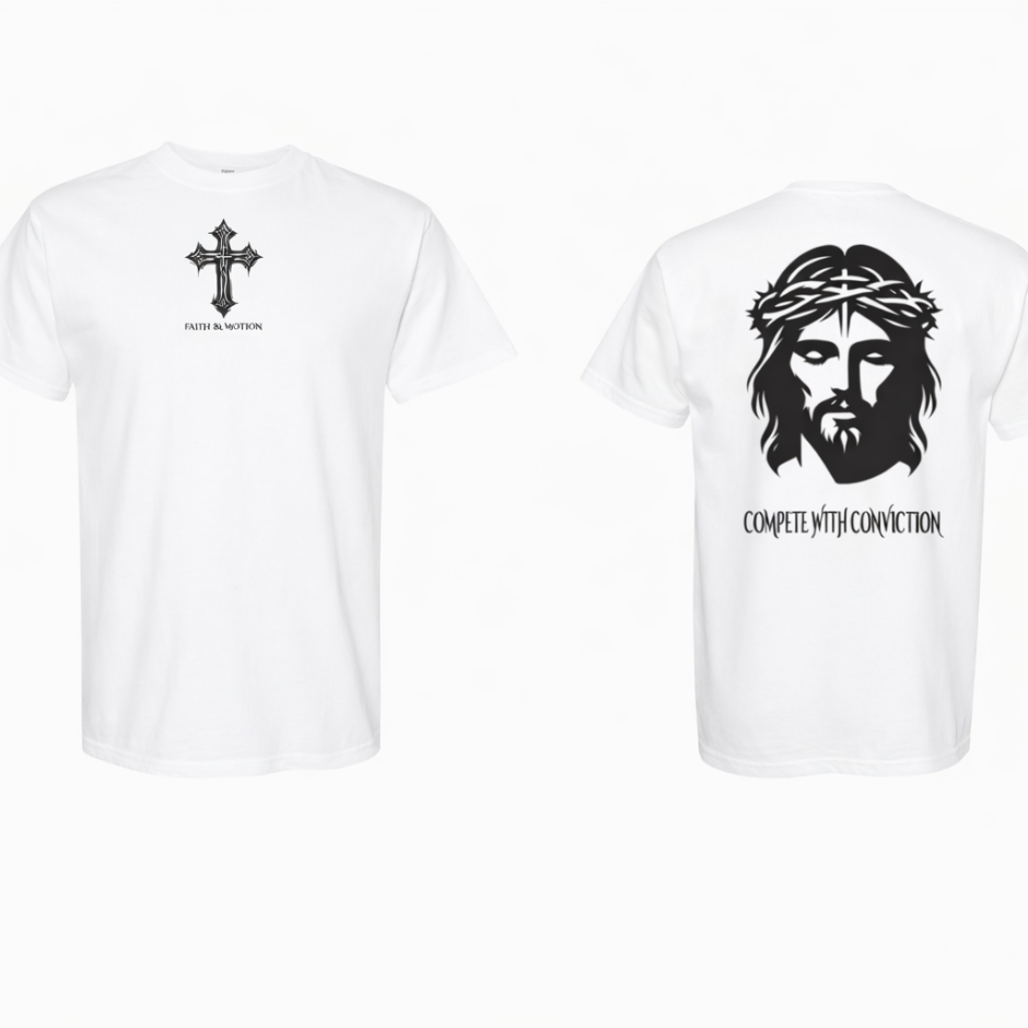 Faith in Motion “Compete With Conviction” Tee