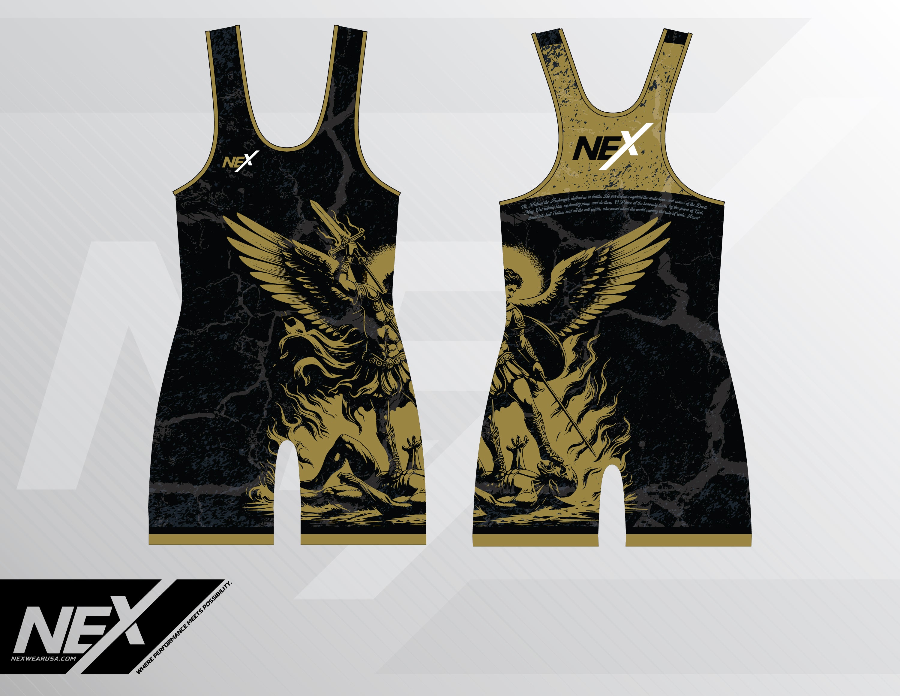 St. Michael Wrestling Singlet | NEX Competition Singlet