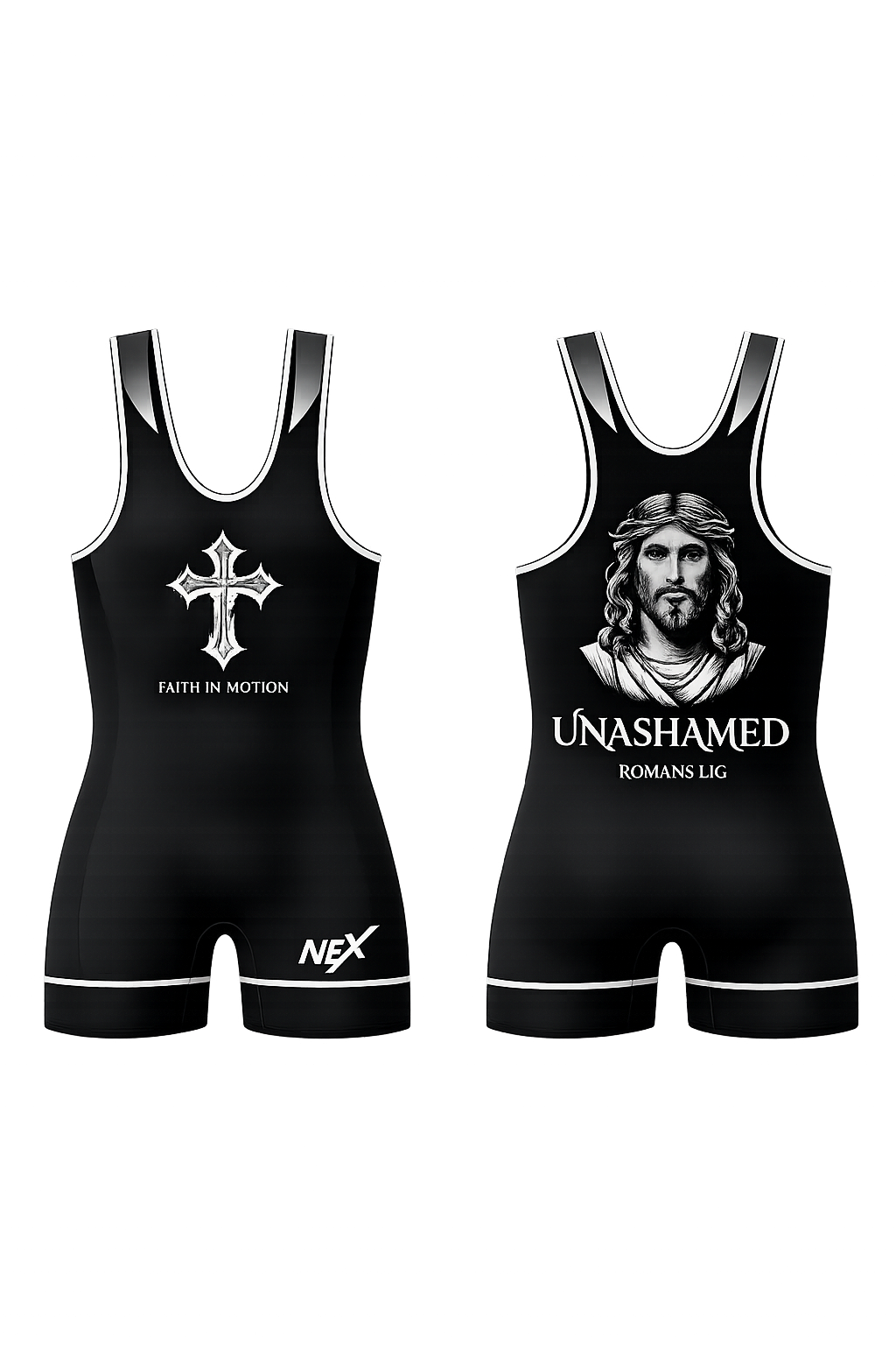 Faith in Motion "Unashamed" Wrestling Singlet